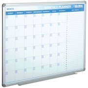 Global Industrial 48W x 36H Magnetic Dry Erase Calendar Board 695524